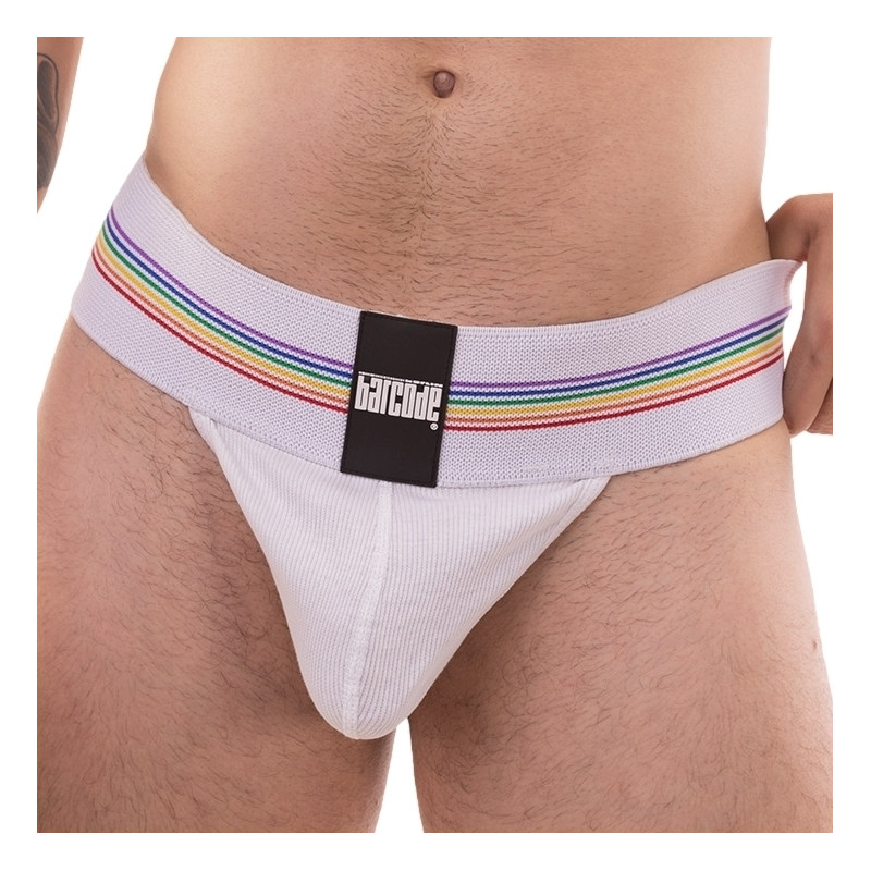 Barcode Berlin Thong Proud Boy Blanc